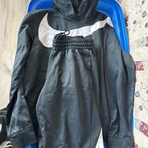 Nike Black and White Hoodie and Joggers Set